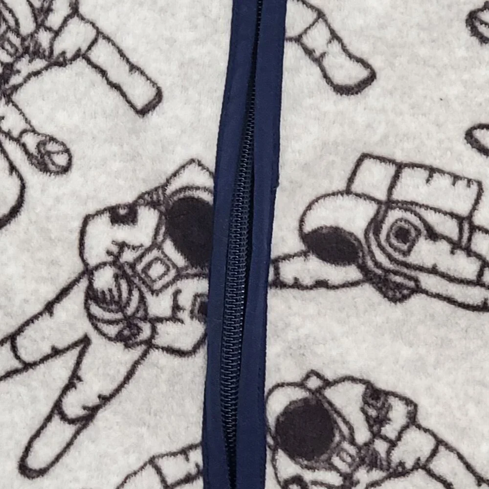 OshKosh B'Gosh Kids Boys Astronaut Full Zip-Front Fleece‎ Cozy Jacket Size 8